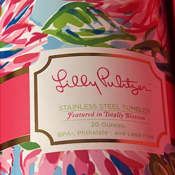 Lilly Pulitzer stainless steel tumbler 20 ounces - totally blossom - Picture 2 of 6